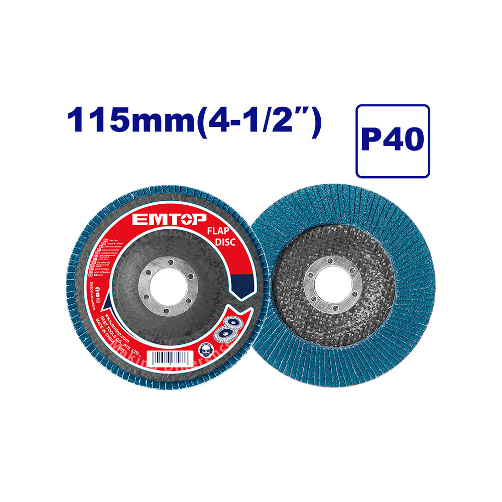 Disco Laminado De Zirconio X Pulgada Grano Marca Emtop